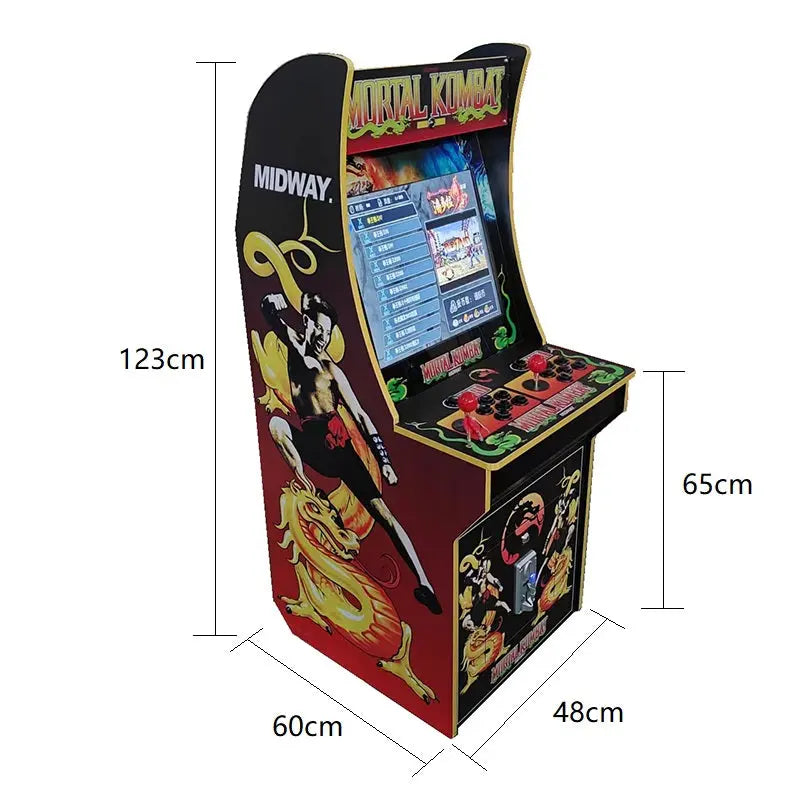 Mortal Kombat Upright Arcade Classic Cabinet Machine 19 inch 3188 in 1 Multi Games for sale Wooden Arcade