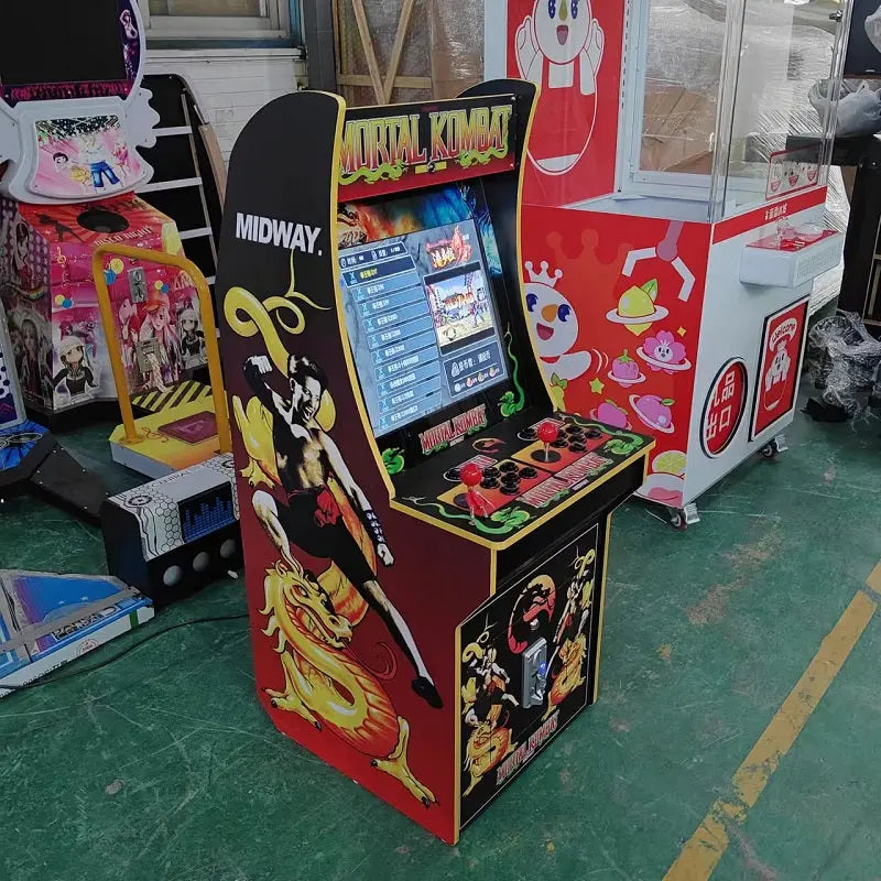 Mortal Kombat Upright Arcade Classic Cabinet Machine 19 inch 3188 in 1 Multi Games for sale Wooden Arcade