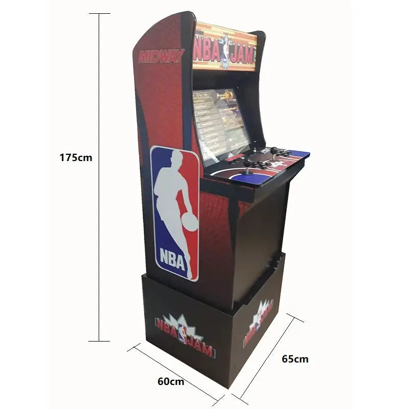 NBA Upright Arcade DIY Classic Cabinet Machine 22 inch 9800 in 1 Multi Games Wooden Arcade