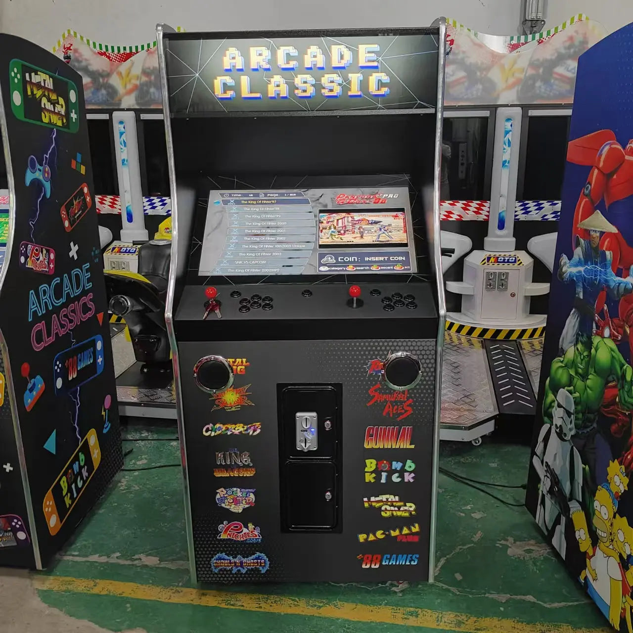 Pacman Fighting Arcade game machine China Direct 32 inch 3188 in 1 games for Sale wooden arcade