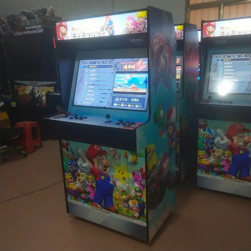 Super Mario Fighting Arcade game machine China Direct 32 inch 3188 in 1 games for Sale Wooden Arcade