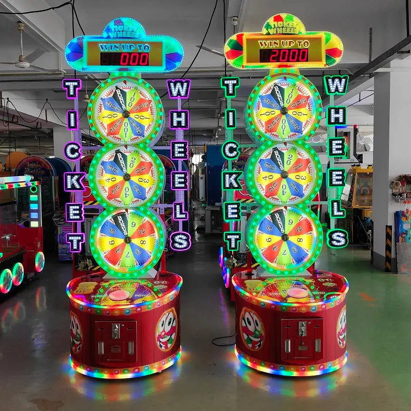 Ticket Wheels Lottery Redemption arcade game machine Lottery