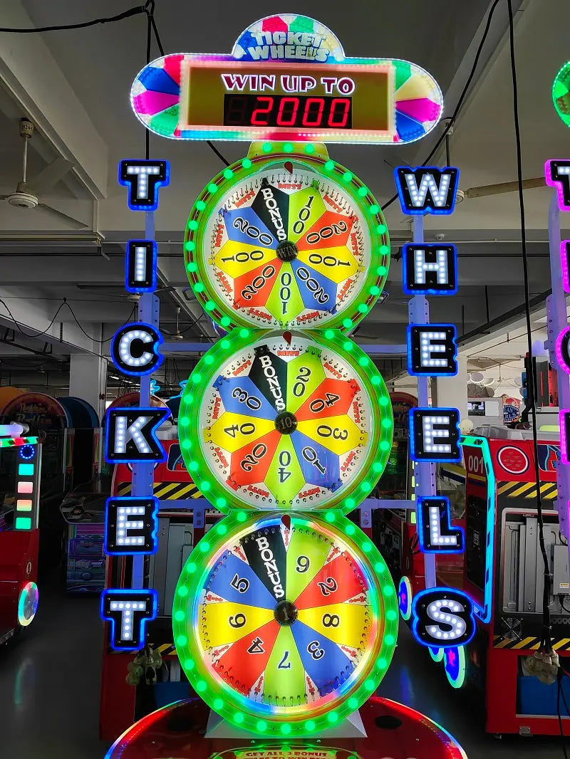 Ticket Wheels Lottery Redemption arcade game machine Lottery