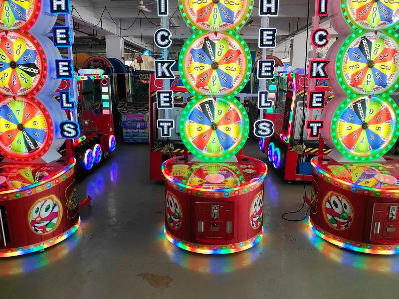 Ticket Wheels Lottery Redemption arcade game machine Lottery