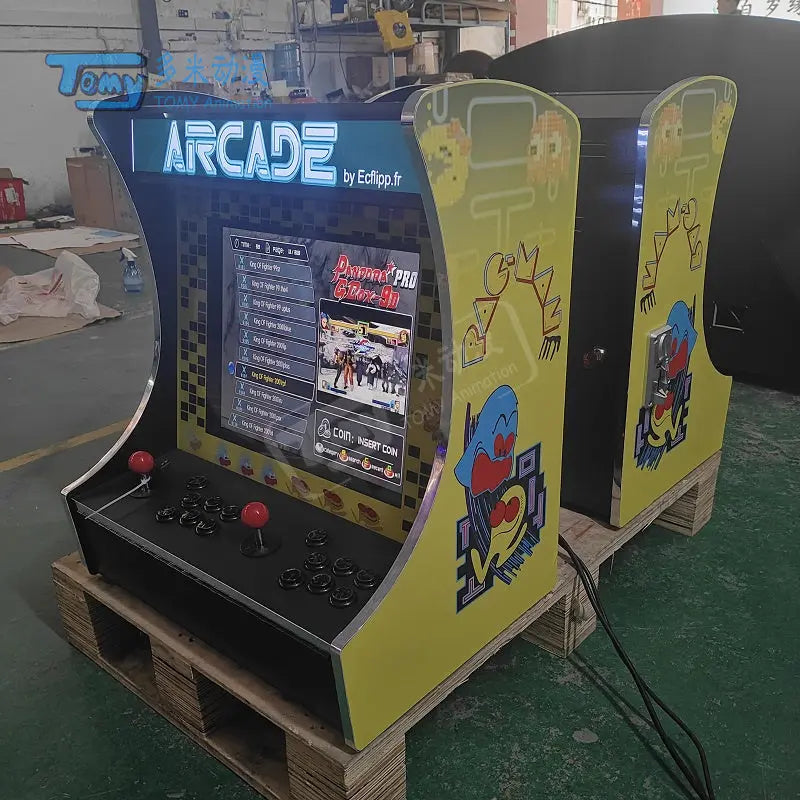 pacman arcade mini game machine Hot Selling FEC Coin Operated games for sale Wooden Arcade