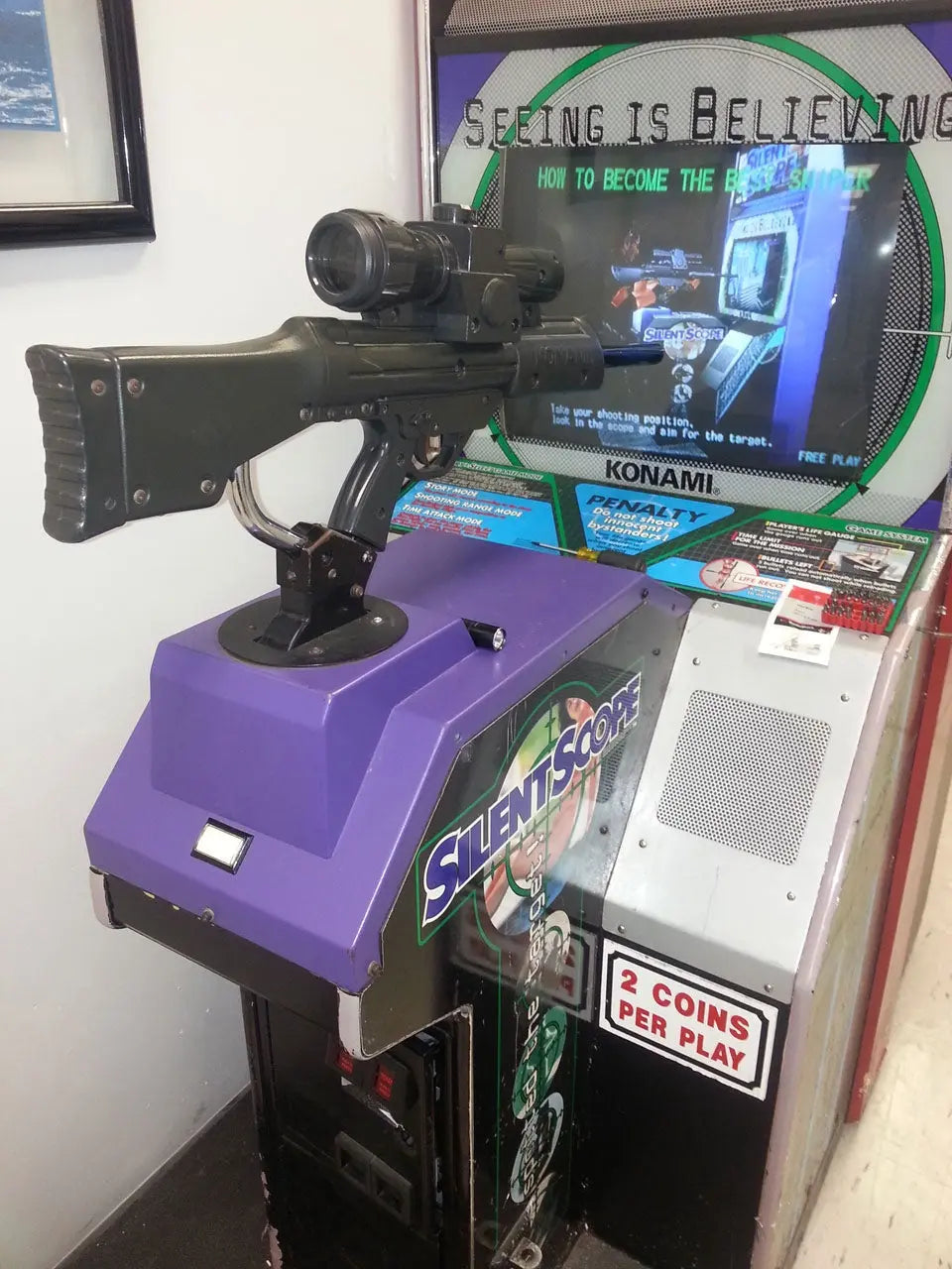 silent scope shooting game machine Retro Video Arcade games – Tomy